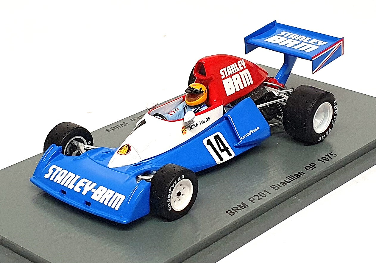 Spark 1/43 Scale S4798 - F1 BRM P201 #14 Brasilian GP 1975 Mike Wilds