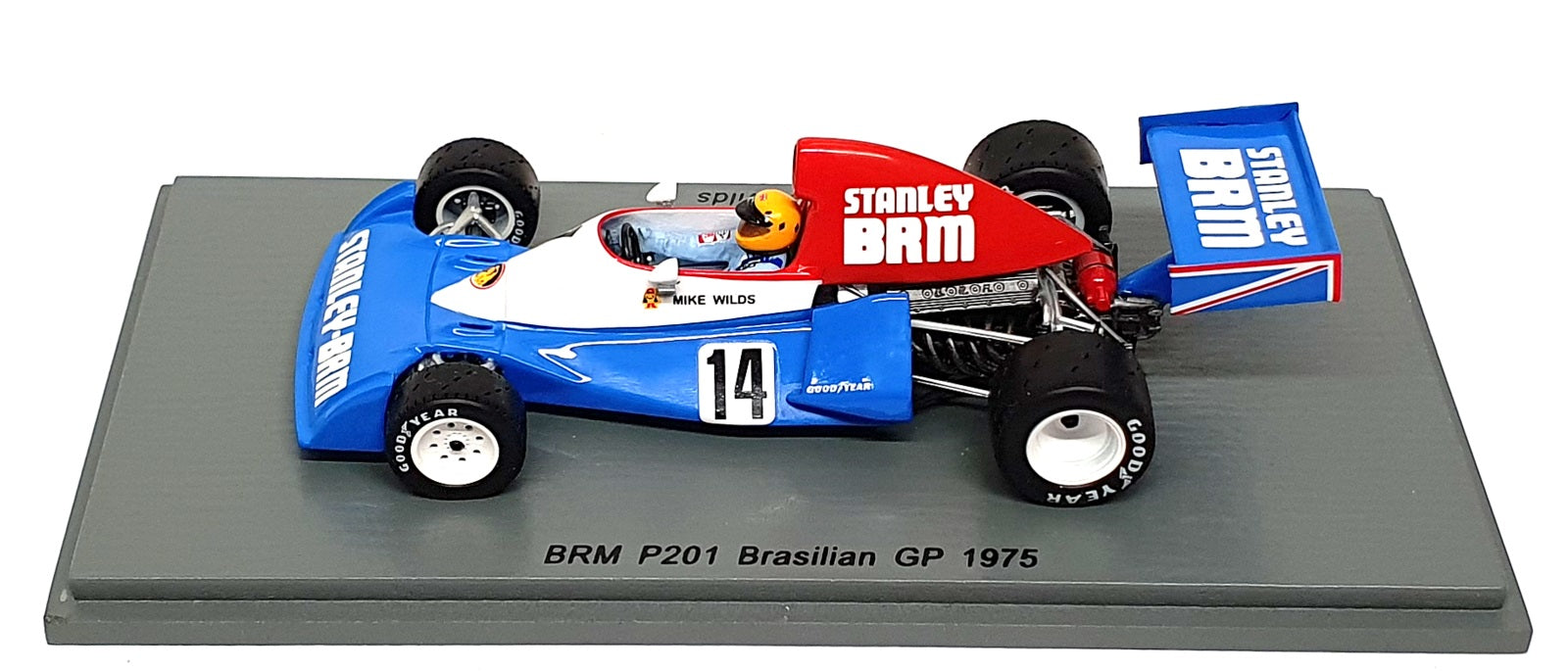 Spark 1/43 Scale S4798 - F1 BRM P201 #14 Brasilian GP 1975 Mike Wilds