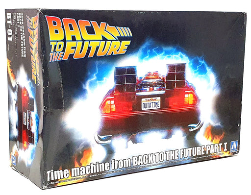 Aoshima 1/24 Scale 06436 Model Kit - Back to the Future P1 Time Machine DeLorean
