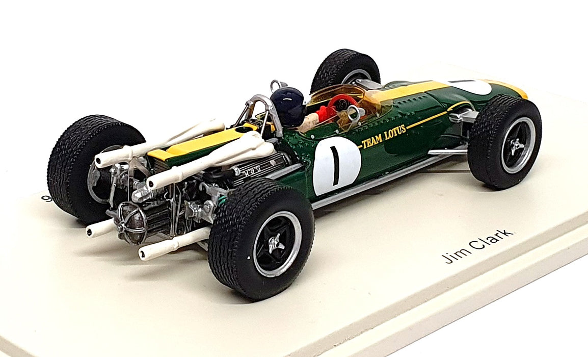Spark 1/43 Scale S2143 - F1 Lotus 43 BRM #1 Winner US GP 1966 Jim Clark