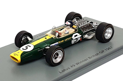 Spark 1/43 Scale S6362 - F1 Lotus 49 #5 Winner British GP 1967 Jim Clark