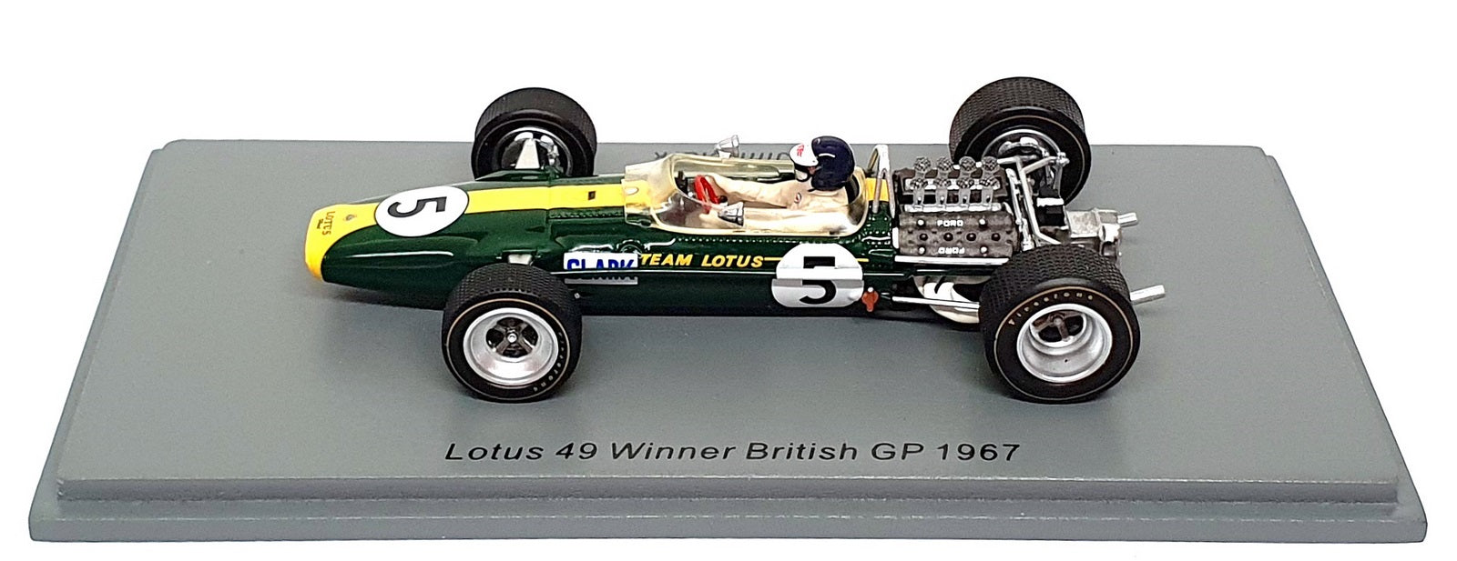 Spark 1/43 Scale S6362 - F1 Lotus 49 #5 Winner British GP 1967 Jim Clark