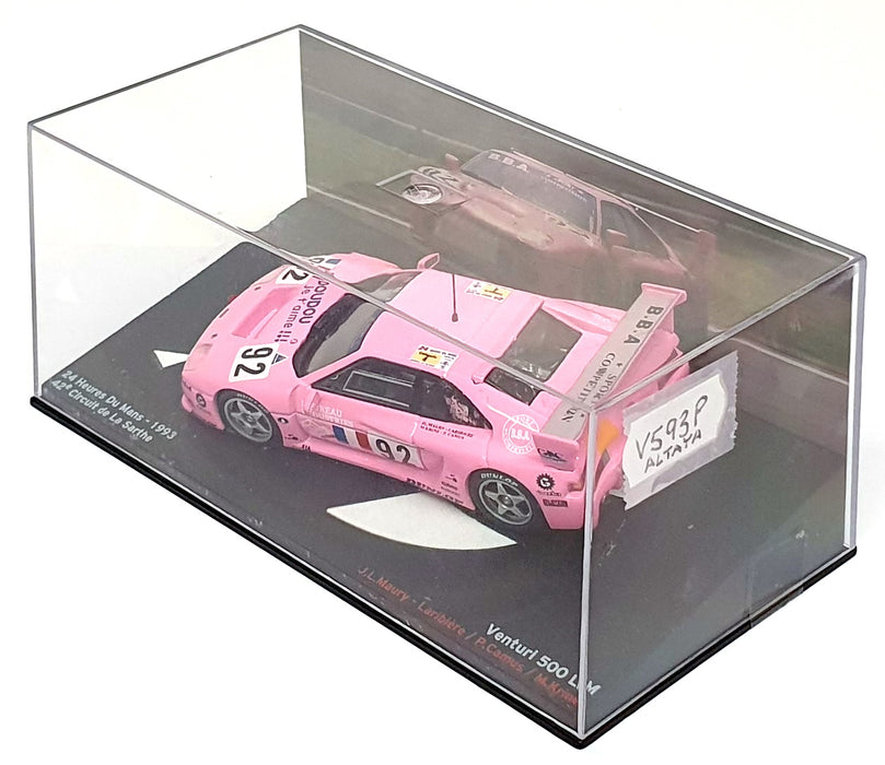 Altaya 1/43 Scale V593P - Venturi 500 LM #92 24H Le Mans 1993 - Pink