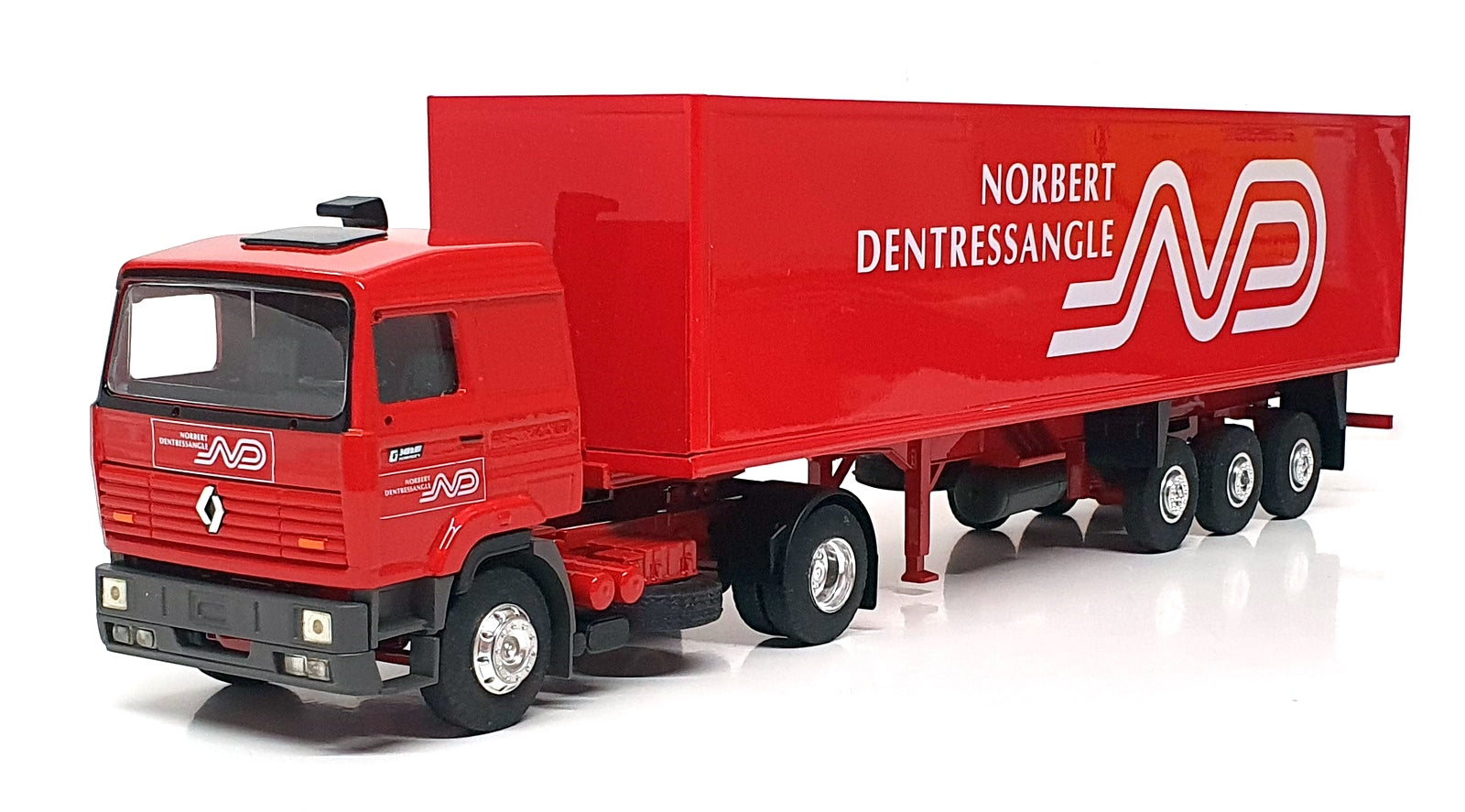 Eligor 1/43 Scale 4042 - Renault Truck & Trailer Norbet Dentressangle - Red