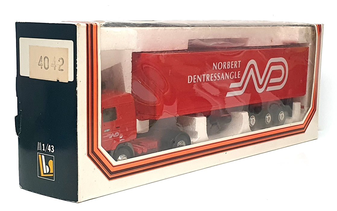 Eligor 1/43 Scale 4042 - Renault Truck & Trailer Norbet Dentressangle - Red