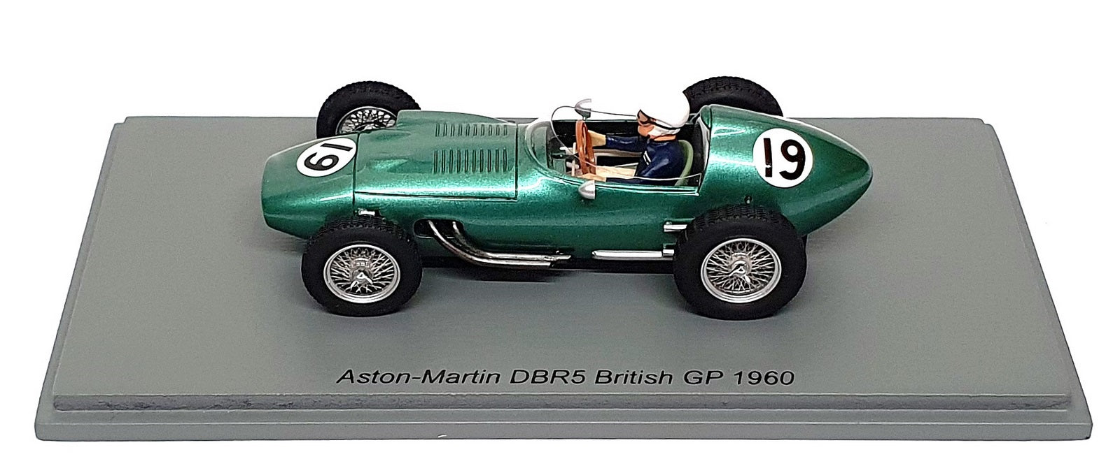 Spark 1/43 Scale S8146 - F1 Aston Martin DBR5 #19 British GP 1960 Trintignant