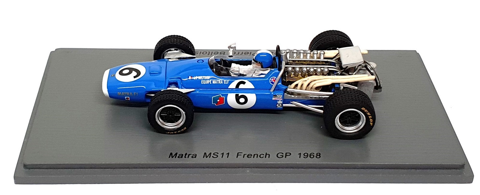 Spark 1/43 Scale S5383 - F1 Matra MS11 #6 French GP 1968 J.P. Beltoise