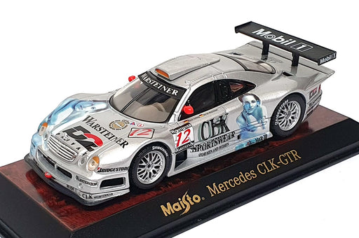 Maisto 1/43 Scale Diecast 31504 - Mercedes CLK-GTR #12 - Silver