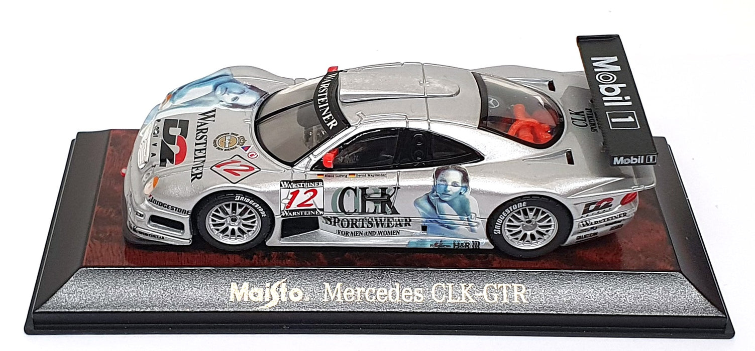 Maisto 1/43 Scale Diecast 31504 - Mercedes CLK-GTR #12 - Silver