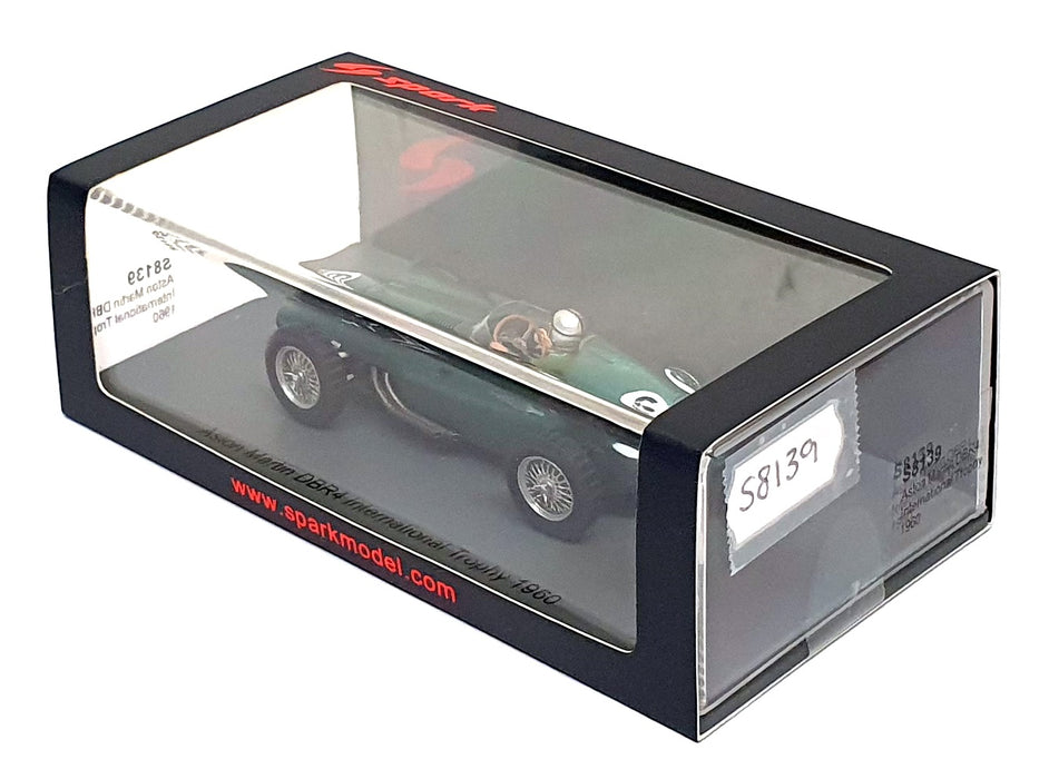 Spark 1/43 Scale S8139 Aston Martin DBR4 #6 International Trophy 1960 Salvadori