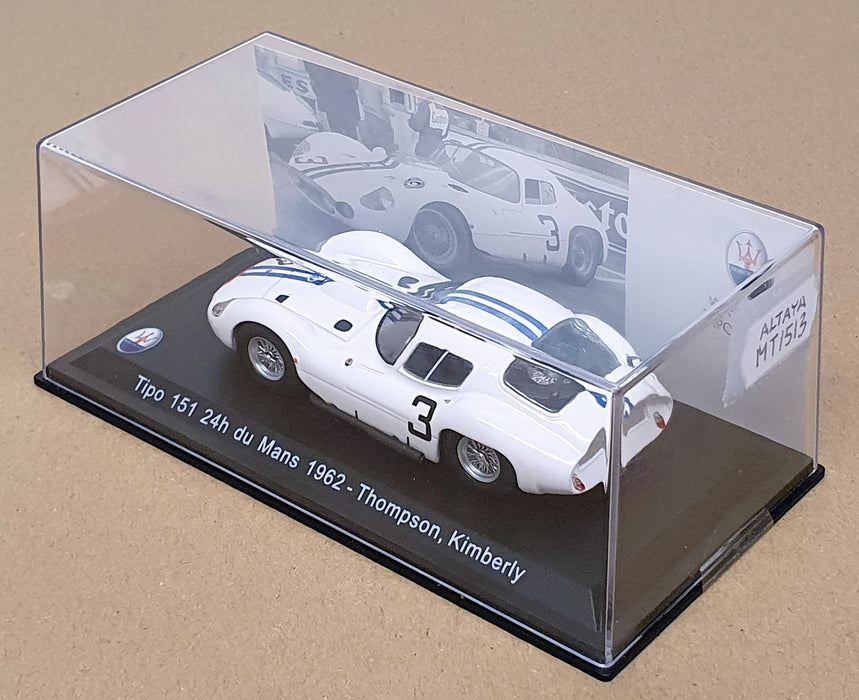 Altaya 1/43 Scale MT1513 - Maserati Tipo 151/1 #3 24H Le Mans 1962