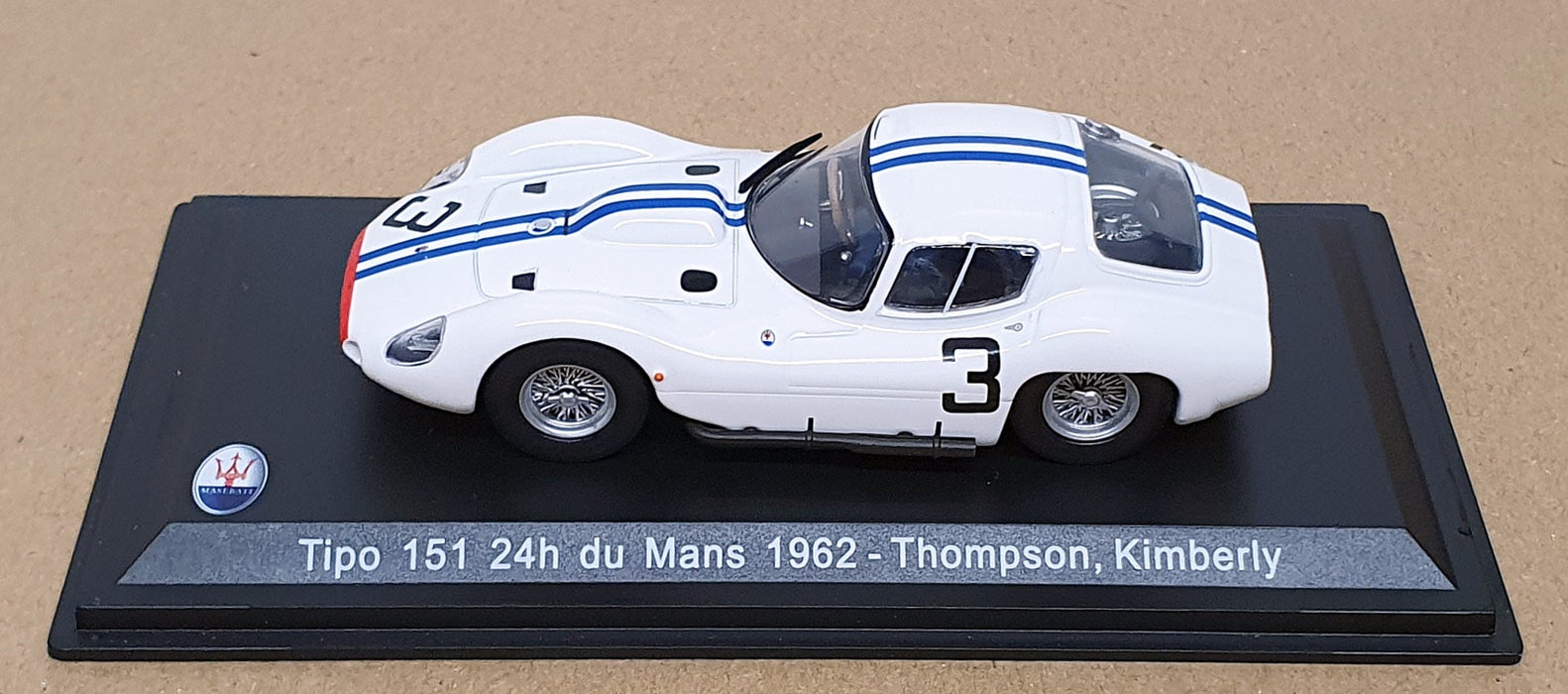 Altaya 1/43 Scale MT1513 - Maserati Tipo 151/1 #3 24H Le Mans 1962