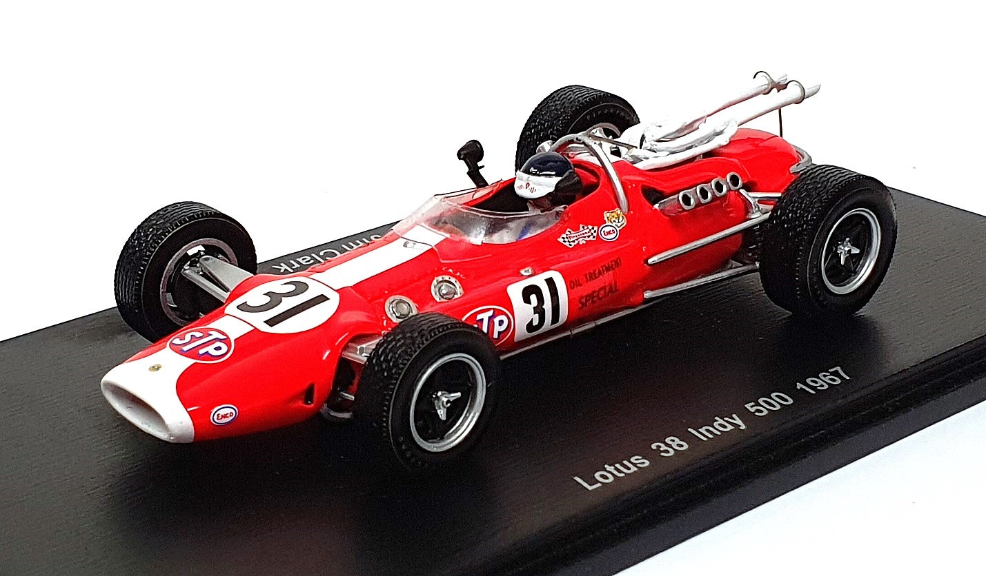 Spark Model 1/43 Scale S4274 - Lotus 38 #31 Indy 500 1967 Jim Clark
