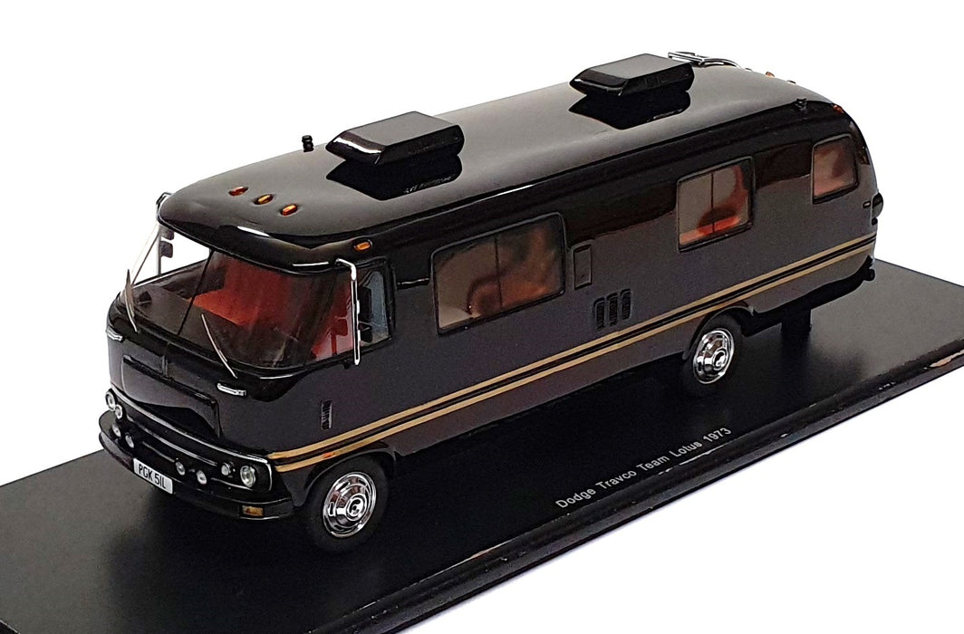 Spark Model 1/43 Scale Resin S0280 - Dodge Travco F1 Team Lotus 1973 - Black
