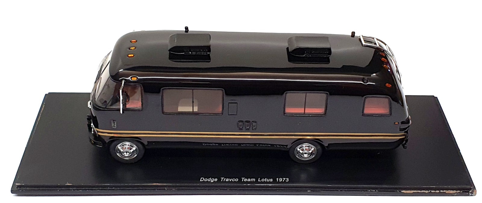 Spark Model 1/43 Scale Resin S0280 - Dodge Travco F1 Team Lotus 1973 - Black
