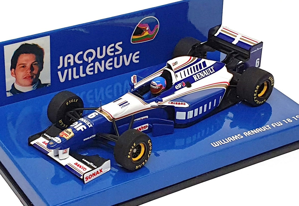 Minichamps 1/43 Scale 430 960096 - F1 Williams Renault FW18 1996 J. Villeneuve