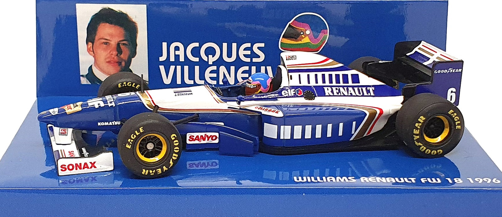 Minichamps 1/43 Scale 430 960096 - F1 Williams Renault FW18 1996 J. Villeneuve