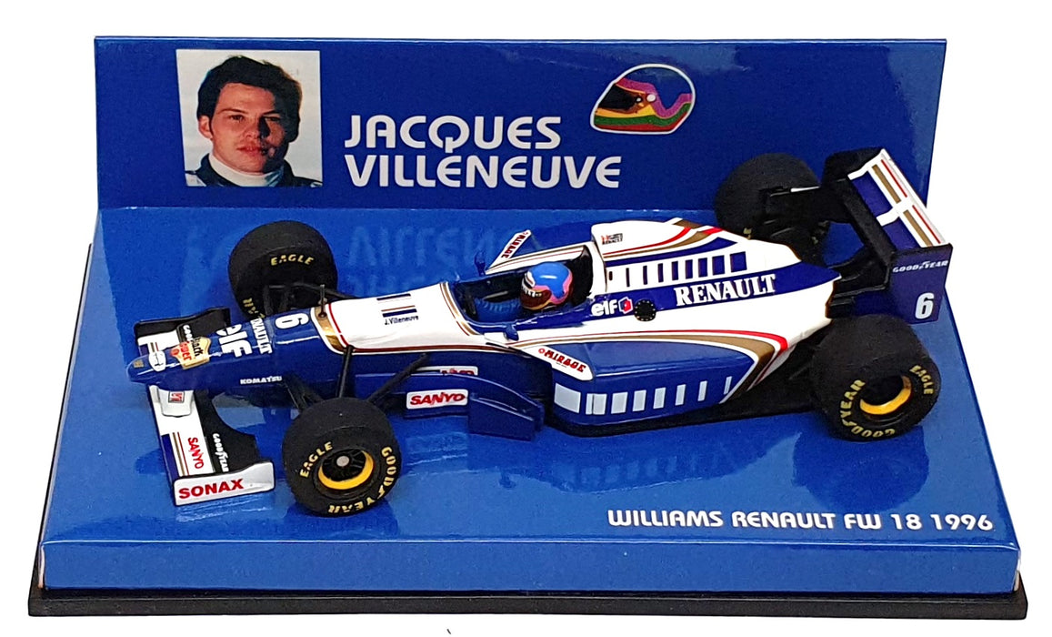 Minichamps 1/43 Scale 430 960096 - F1 Williams Renault FW18 1996 J. Villeneuve