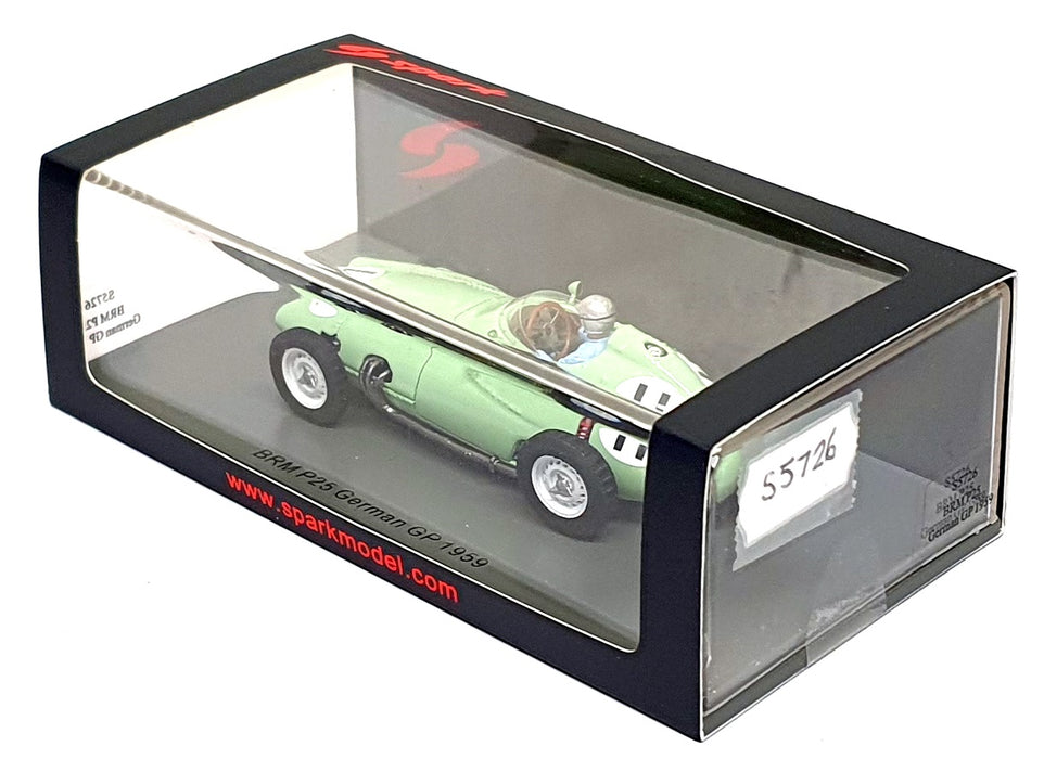 Spark 1/43 Scale S5726 - F1 BRM P25 #11 German GP 1959 Hans Herrmann