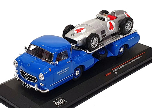 Ixo 1/43 Scale RAC342 - Mercedes Benz Blue Wonder Transporter + W196R Race Car