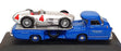 Ixo 1/43 Scale RAC342 - Mercedes Benz Blue Wonder Transporter + W196R Race Car