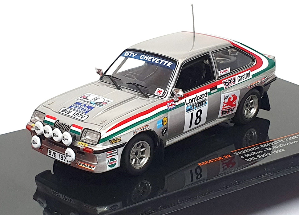 Ixo 1/43 Scale RAC433B.22 - Vauxhall Chevette 230 HSR #18 RAC Rally 1980