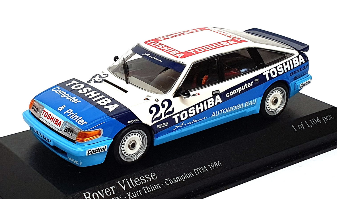 Minichamps 1/43 Scale 400 861322 - Rover Vitesse Team ATN #22 Champion DTM 1986