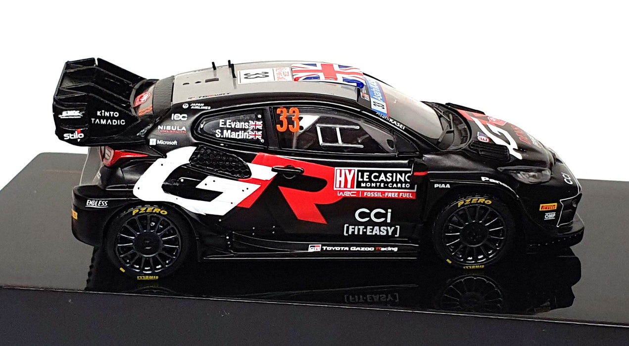 Ixo 1/43 Scale RAM913.22 - Toyota Yaris Rally1 Hybrid #33 Monte Carlo 2024