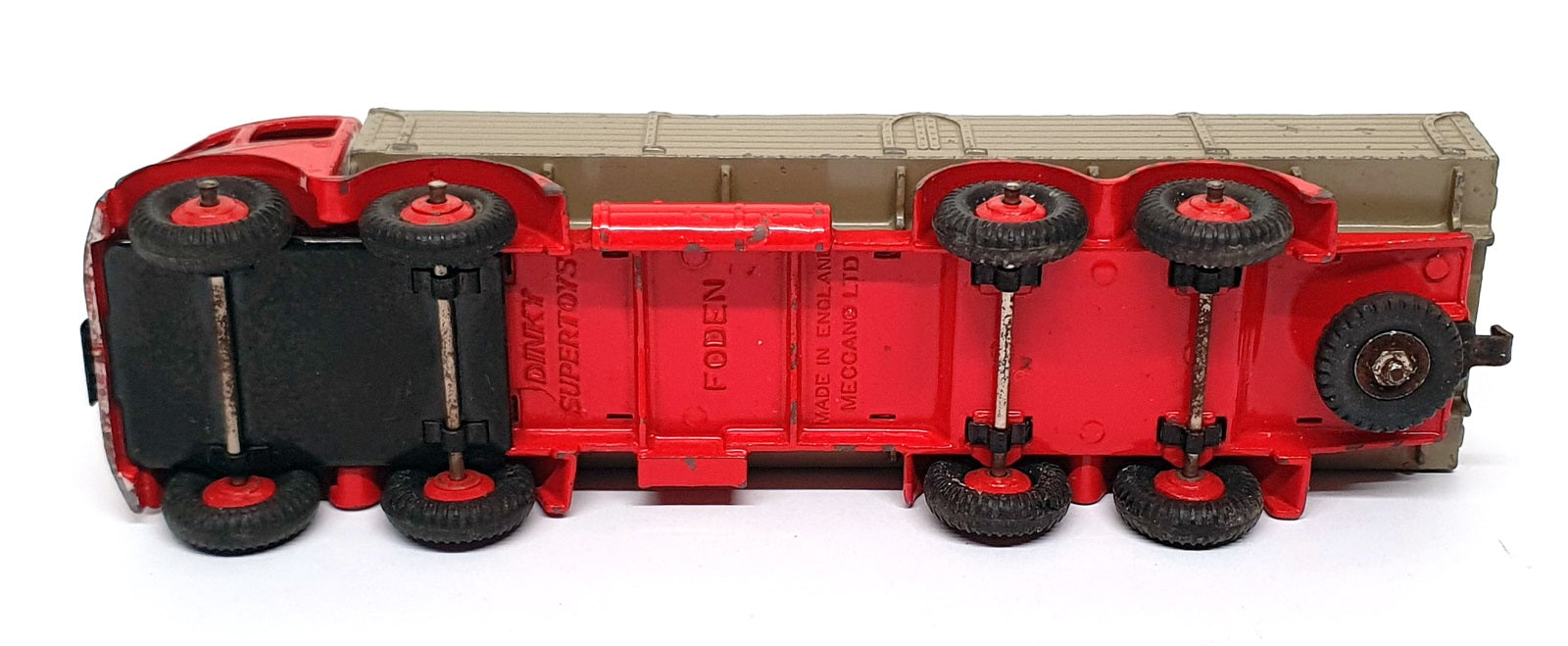 Dinky Supertoys Original Diecast 31526B - Foden Diesel 8 Wheel Wagon - Red/Fawn