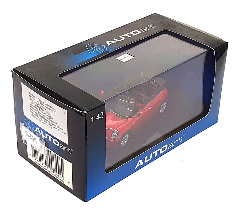 Autoart 1/43 Scale Diecast 54849 - Mini Cooper S Cabriolet - Red