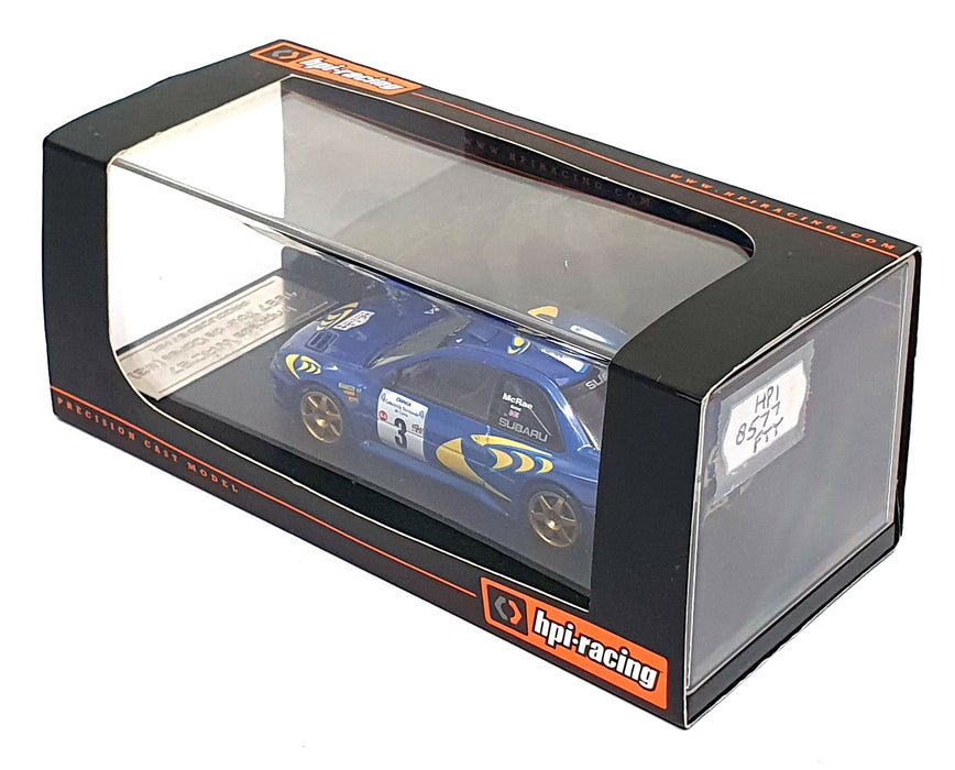HPI 1/43 Scale 8577 - Subaru Imprezza #3 WRC 1997 McRae/Grist - Blue/Yellow
