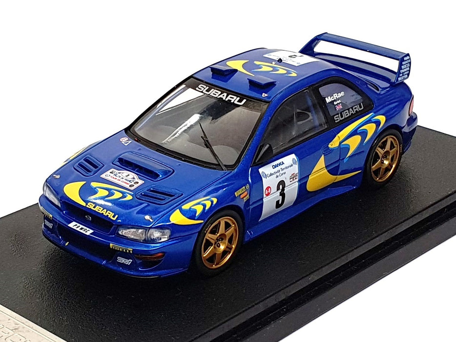 HPI 1/43 Scale 8577 - Subaru Imprezza #3 WRC 1997 McRae/Grist - Blue/Yellow