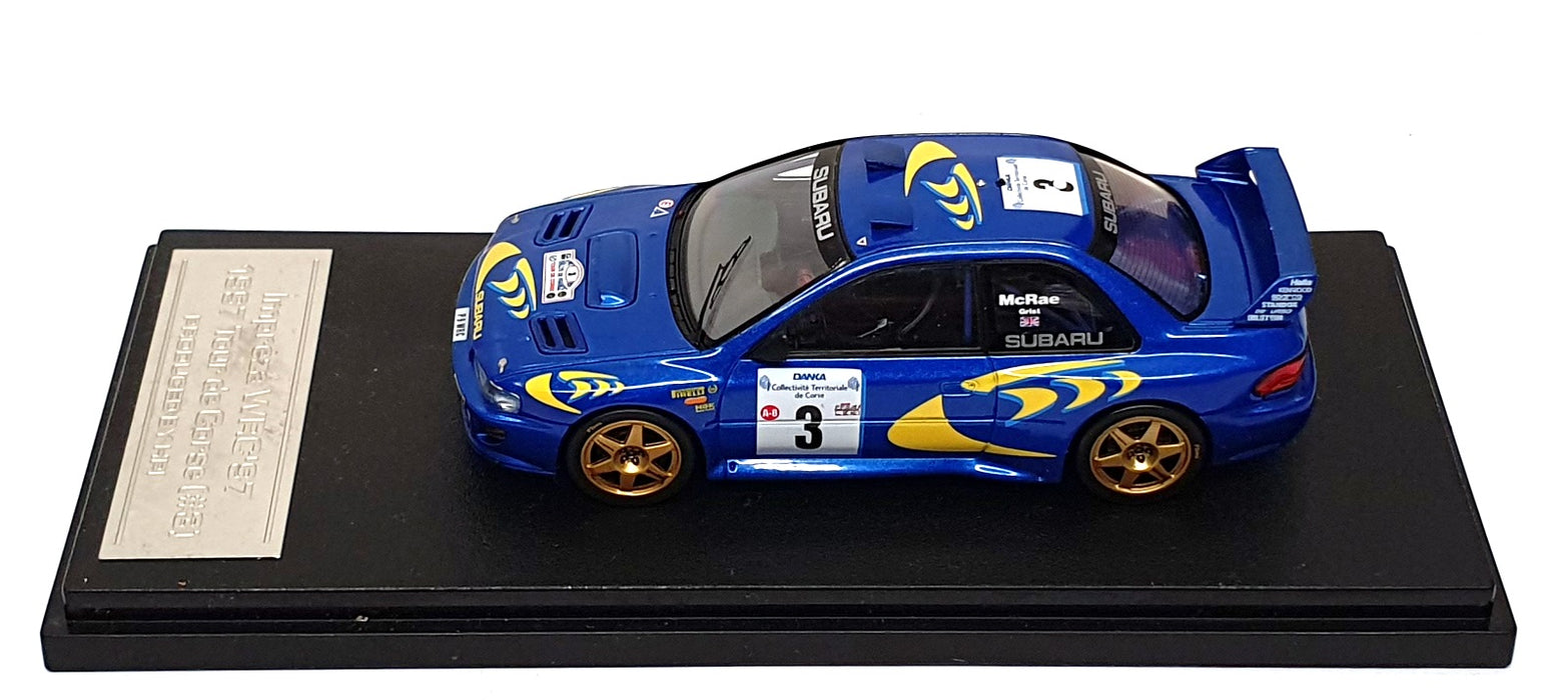 HPI 1/43 Scale 8577 - Subaru Imprezza #3 WRC 1997 McRae/Grist - Blue/Yellow