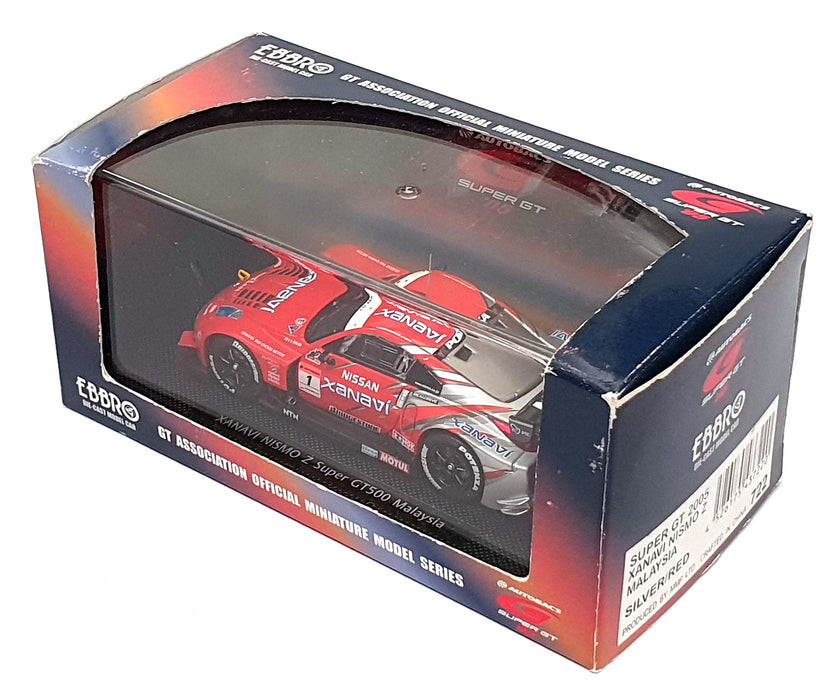 Ebbro 1/43 Scale 722 - Nissan Xanavi Nismo Z Super GT500 #1 Malaysia 2005