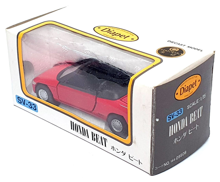 Diapet 1/35 Scale Diecast SV-33 - Honda Beat - Red