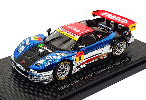 Ebbro 1/43 Scale 700 - Honda Ebbro M-TEC NSX Super GT #0 - Blue
