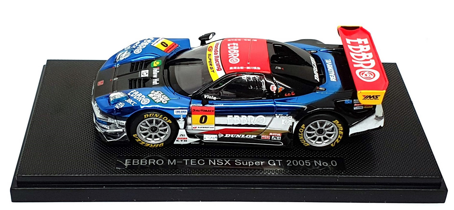 Ebbro 1/43 Scale 700 - Honda Ebbro M-TEC NSX Super GT #0 - Blue