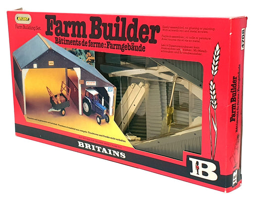 Britains 1/32 Scale 4708 - Atcos Farm Building Set Tractor Shed 62 pcs