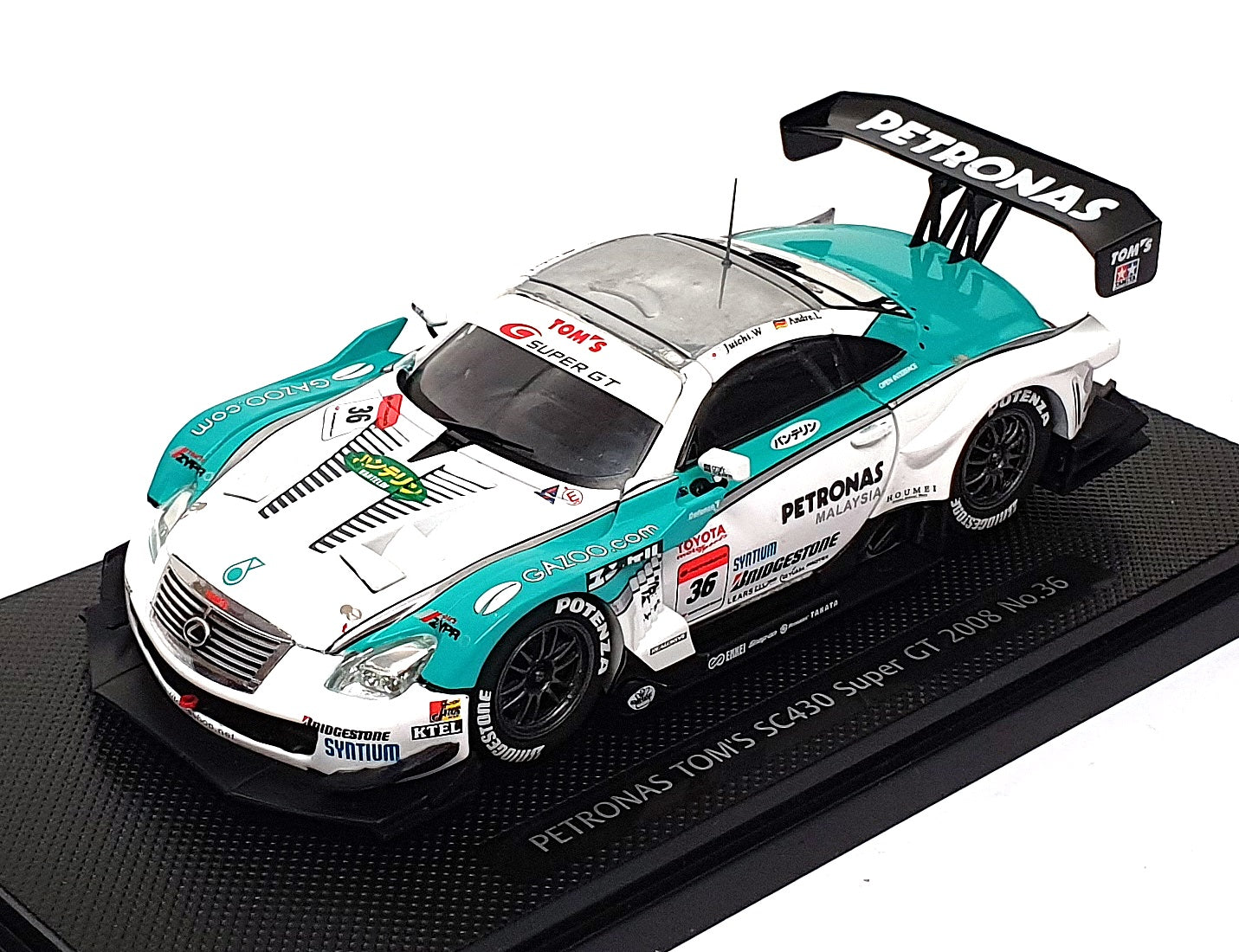 Ebbro 1/43 Scale 44053 - Lexus Petronas Tom's SC430 Super GT 2008 #36
