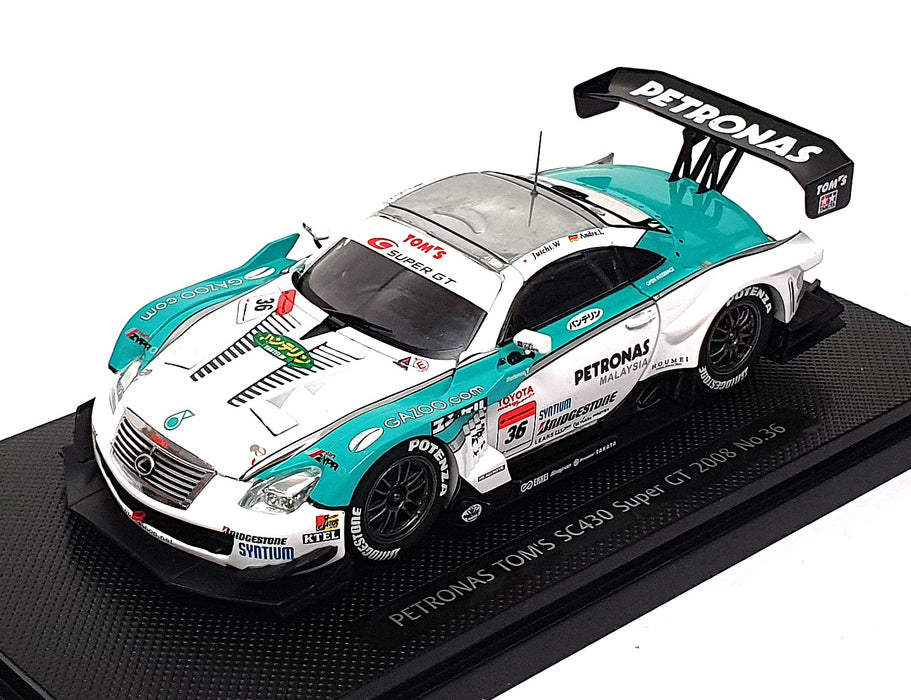 Ebbro 1/43 Scale 44053 - Lexus Petronas Tom's SC430 Super GT 2008 #36