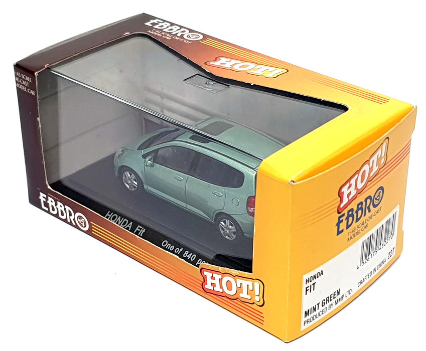 Ebbro 1/43 Scale Diecast 227 - Honda Fit - Mint Green