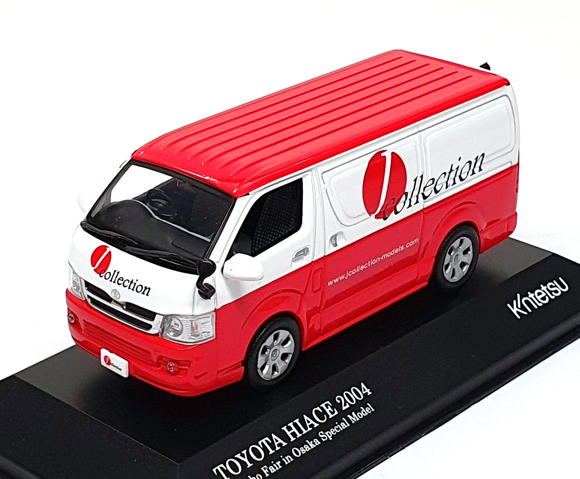 J Collection 1/43 Scale Diecast JC36002JC - Toyota Hi-Ace Van - Red/White