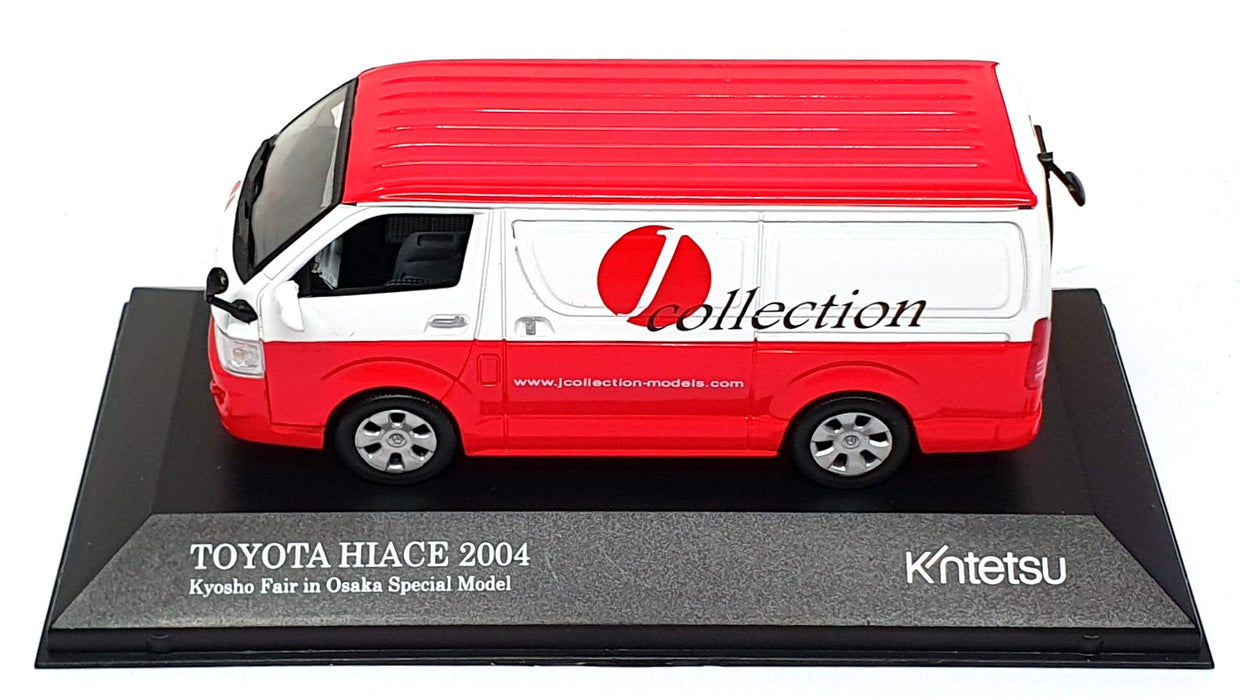 J Collection 1/43 Scale Diecast JC36002JC - Toyota Hi-Ace Van - Red/White