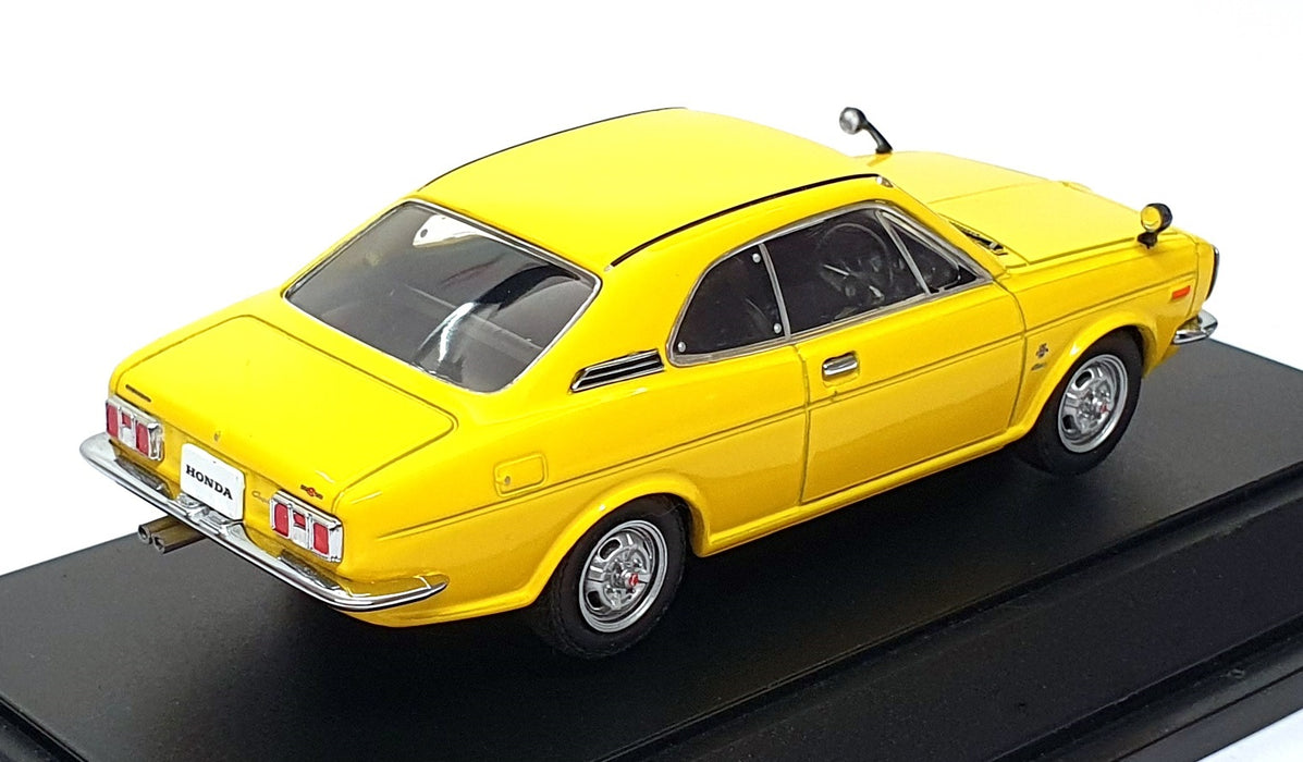 Ebbro 1/43 Scale 415 - 1970 Honda Coupe 9S (Air Cooled) - Yellow