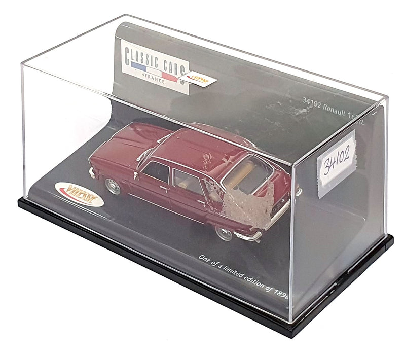 Vitesse 1/43 Scale Diecast 34102 - Renault 16 TL - Dk. Red