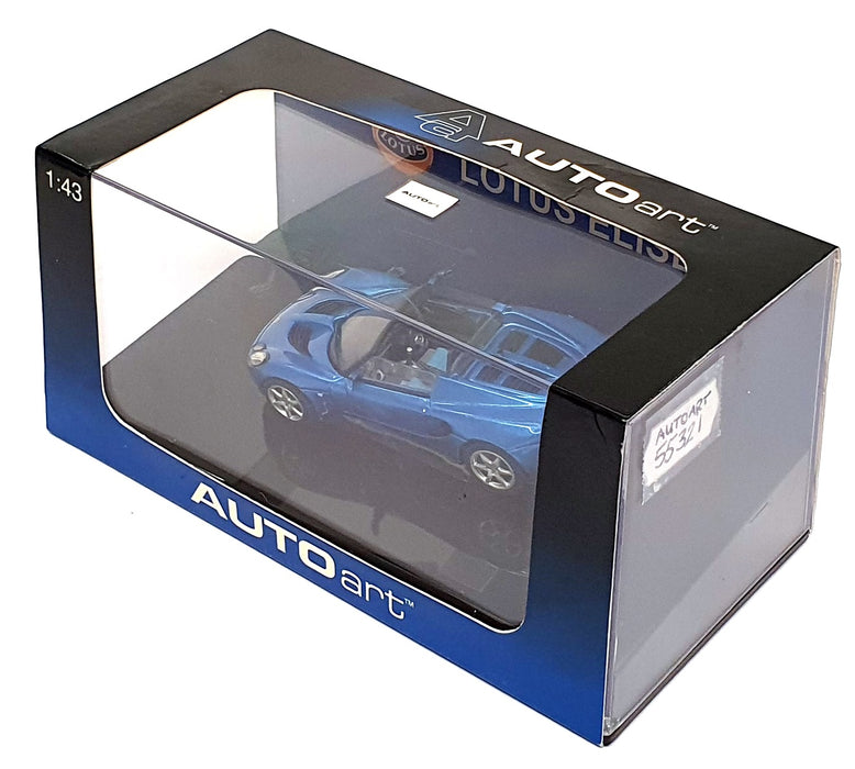 Autoart 1/43 Scale Diecast 55321 - 2002 Lotus Elise - Blue
