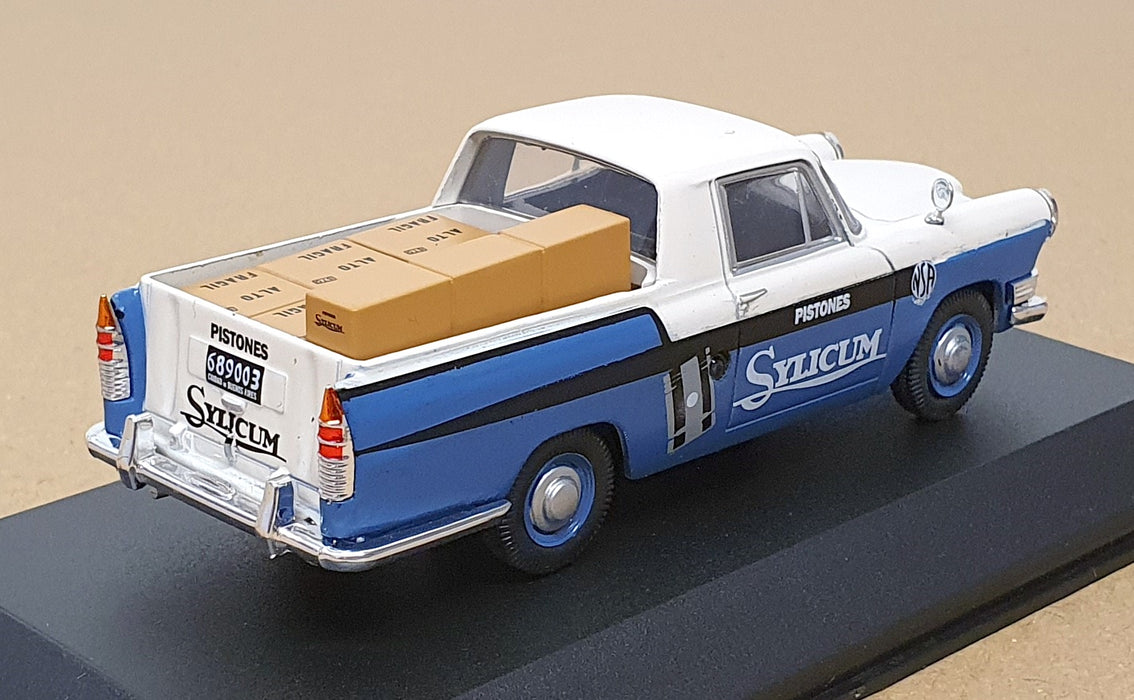 Altaya 1/43 Scale 689003 - 1963 Siam Argenta Pick Up Pistones Sylicum White/Blue