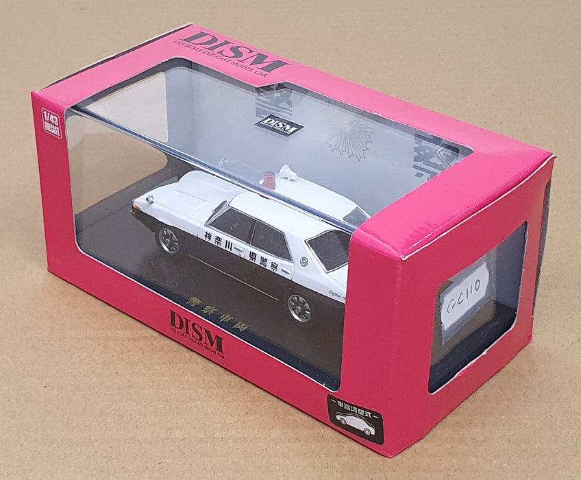 DISM 1/43 Scale GC110 - Nissan Skyline Japan Police Car - White/Black
