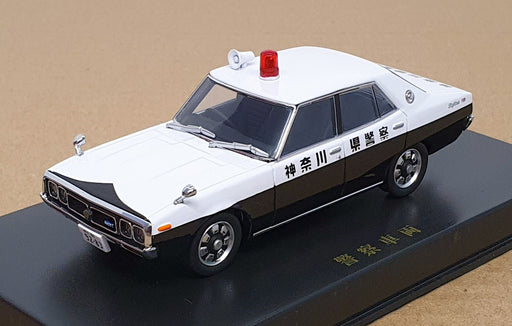 DISM 1/43 Scale GC110 - Nissan Skyline Japan Police Car - White/Black