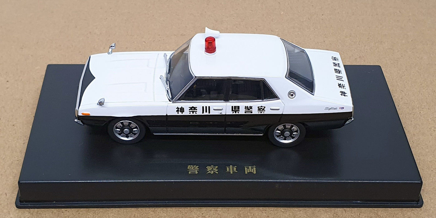 DISM 1/43 Scale GC110 - Nissan Skyline Japan Police Car - White/Black